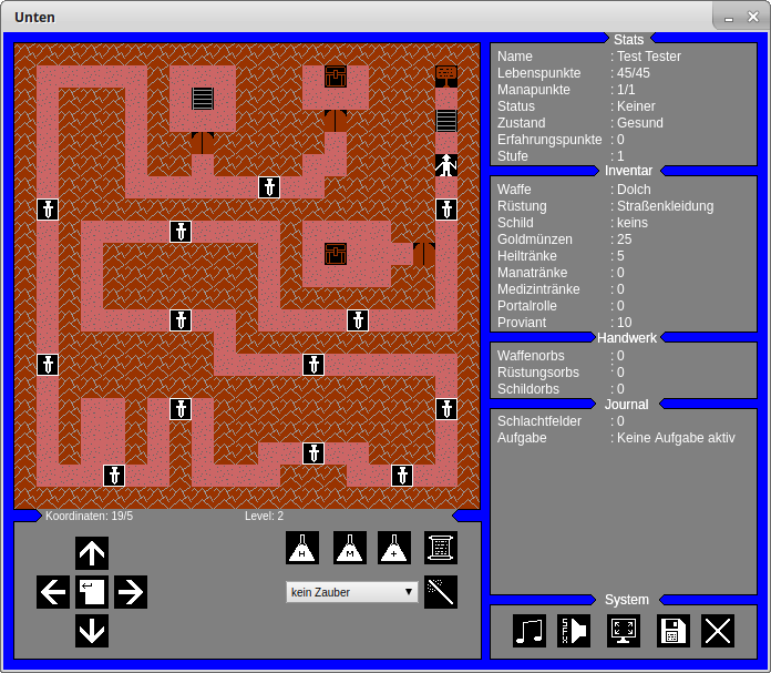 Screenshot von Javascriptversion