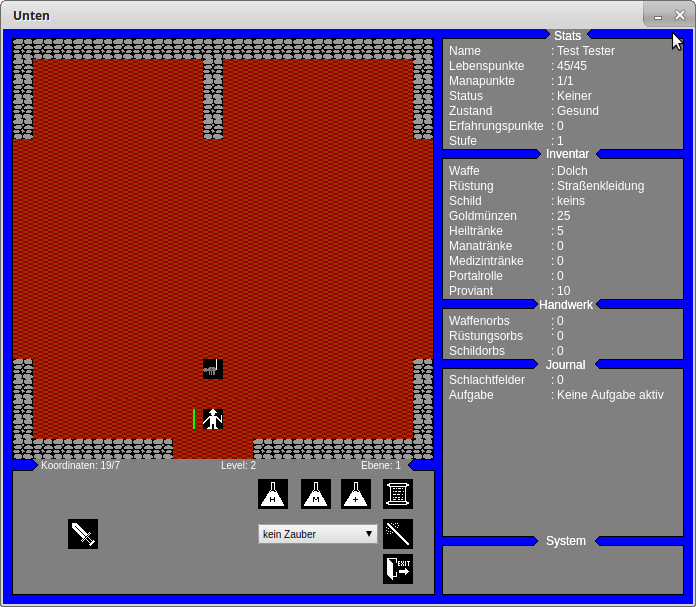 Screenshot von Javascriptversion